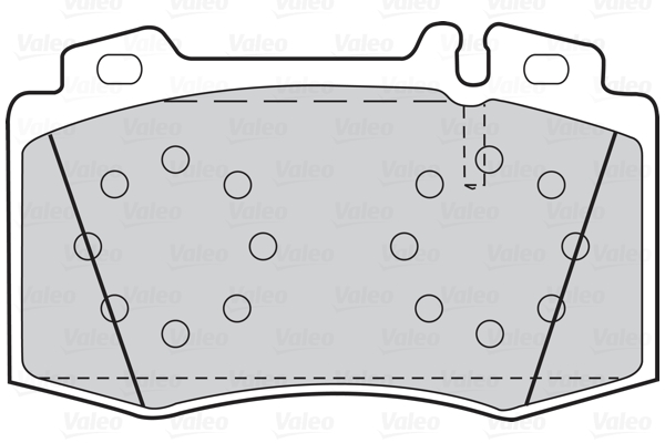 VALEO  fékbetét készlet, tárcsafék