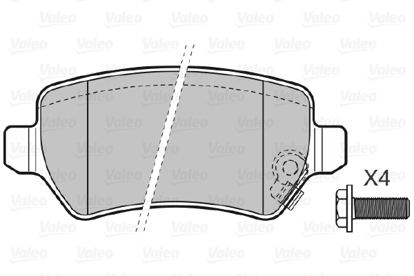 VALEO VAL598584 Fékbetét