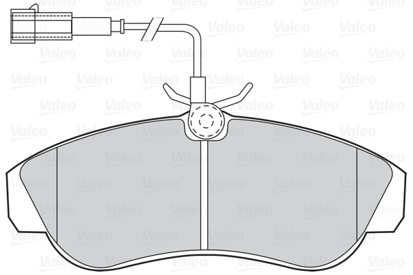 VALEO VAL302027 fékbetét készlet, tárcsafék