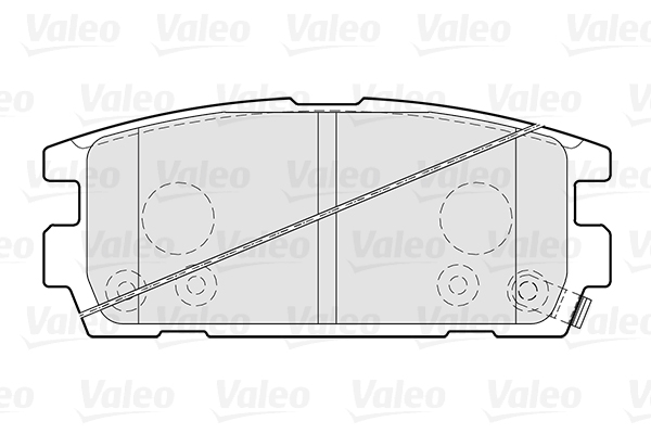 VALEO VAL301024 fékbetét készlet, tárcsafék