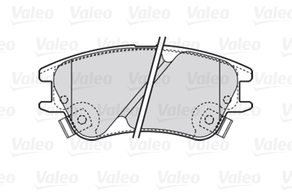 VALEO VAL301708 fékbetét készlet, tárcsafék