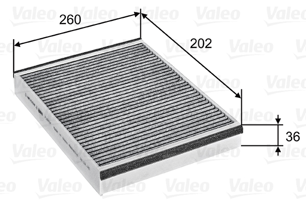 VALEO VAL715757 Pollenszűrő, utastérszűrő