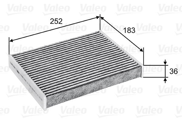 VALEO VAL715802 Pollenszűrő, utastérszűrő
