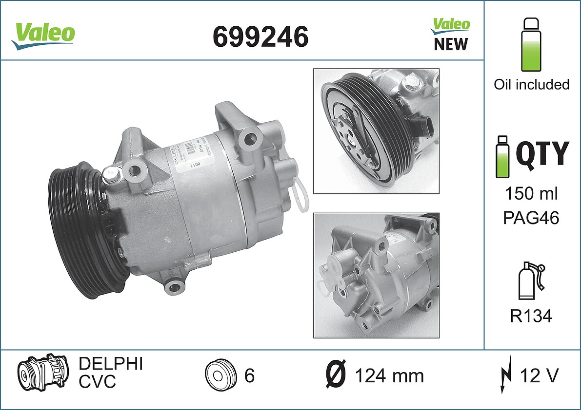 VALEO VAL699246 Klímakompresszor