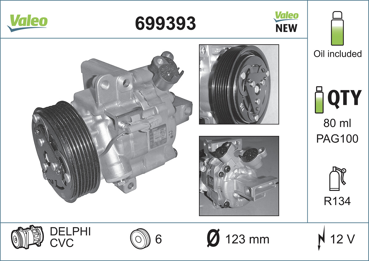 VALEO 433503 699393 - Klímakompresszor