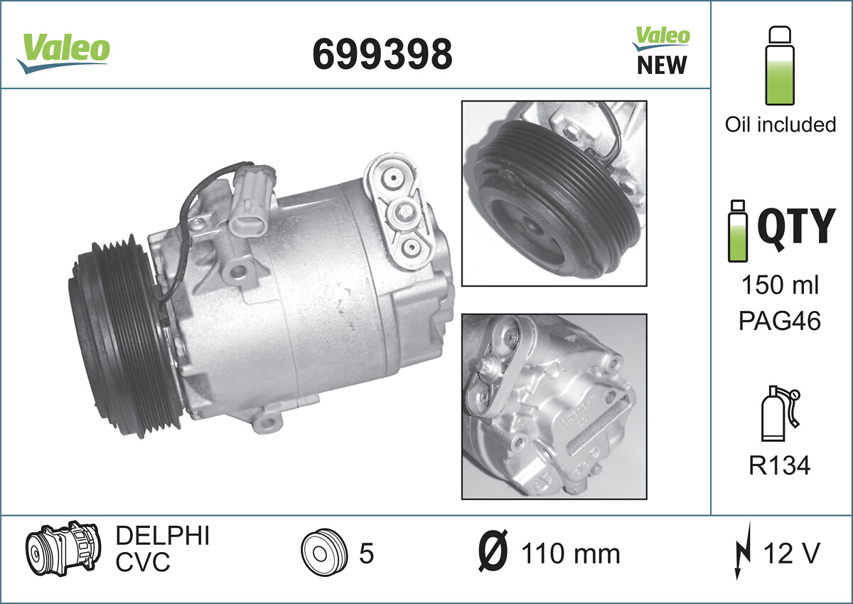 VALEO VAL699398 Klímakompresszor