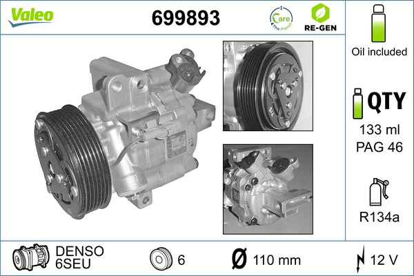 VALEO 699893 Kompresszor
