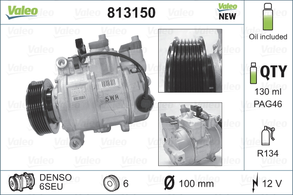 VALEO VAL813150 Klímakompresszor