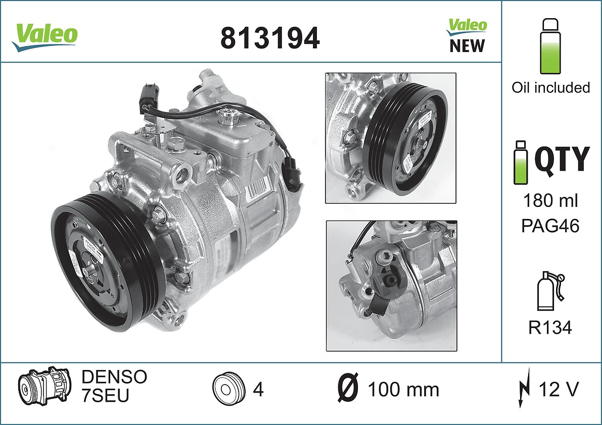 VALEO VAL813194 kompresszor, klíma
