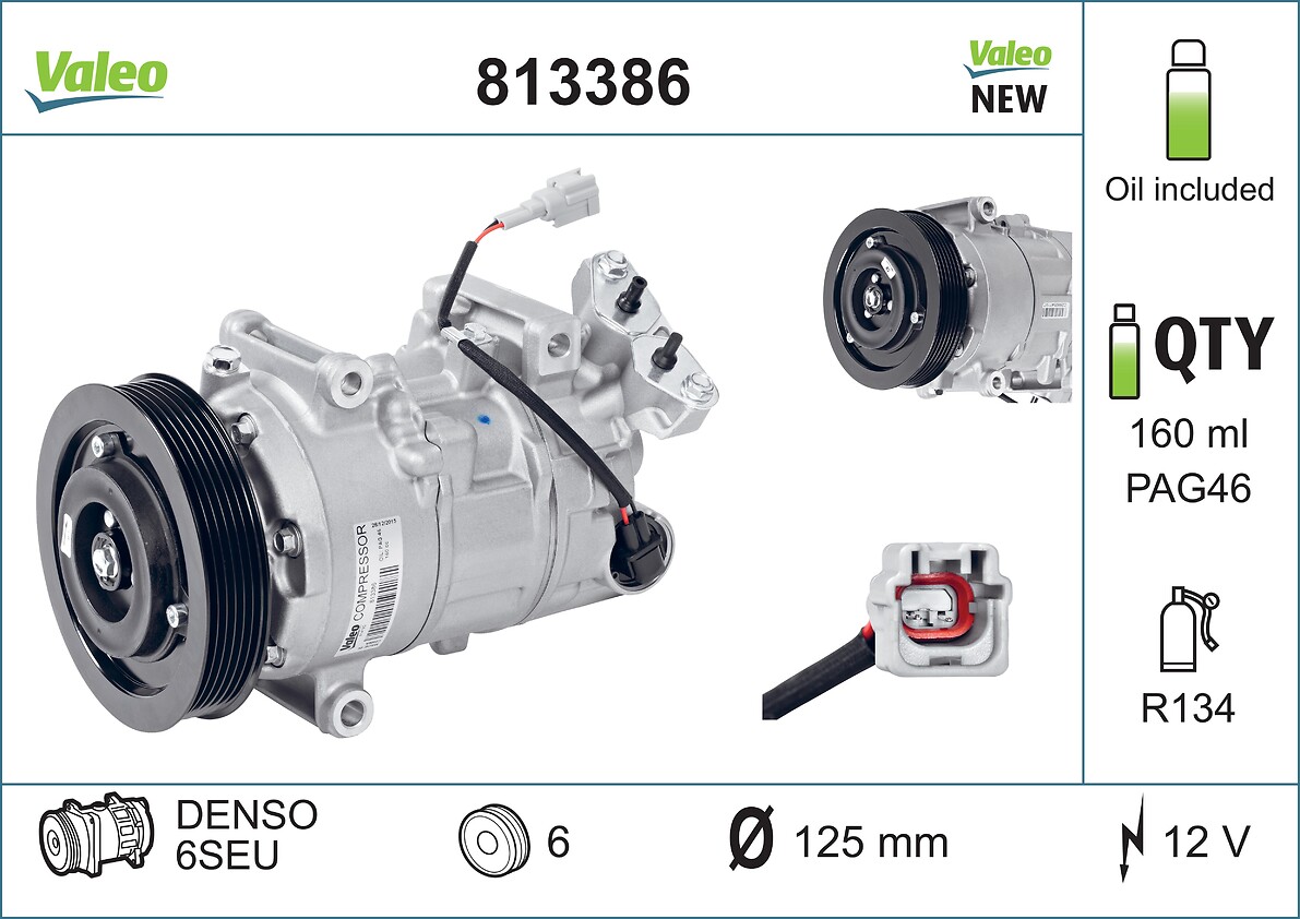 VALEO 1001531920 813386 - kompresszor, klíma