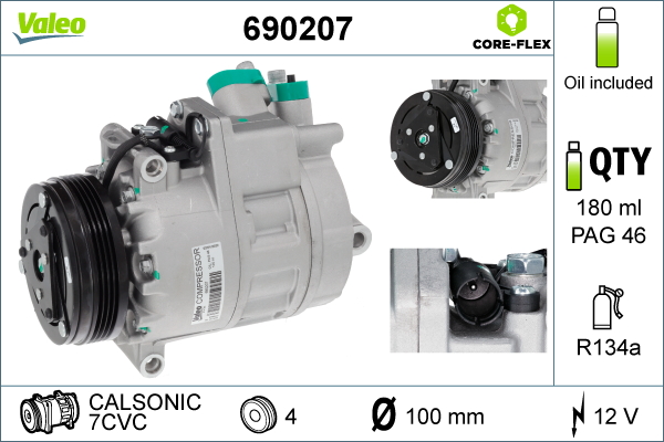 VALEO VAL690207 kompresszor, klíma