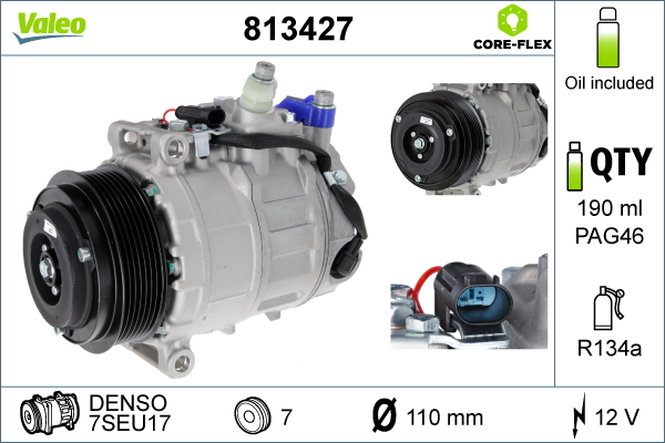 VALEO 1001820539 VL813427 - kompresszor, klíma