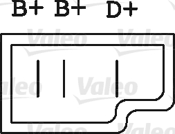 VALEO 436687 generátor - felújított, cseredarab kód:D