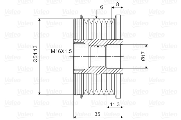 VALEO 1002710494 588003 - generátor szabadonfutó