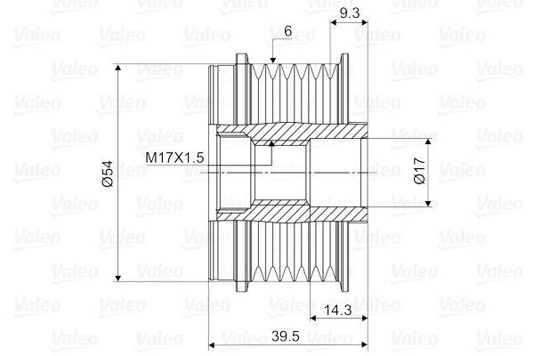 VALEO 1002712181 588012 - generátor szabadonfutó