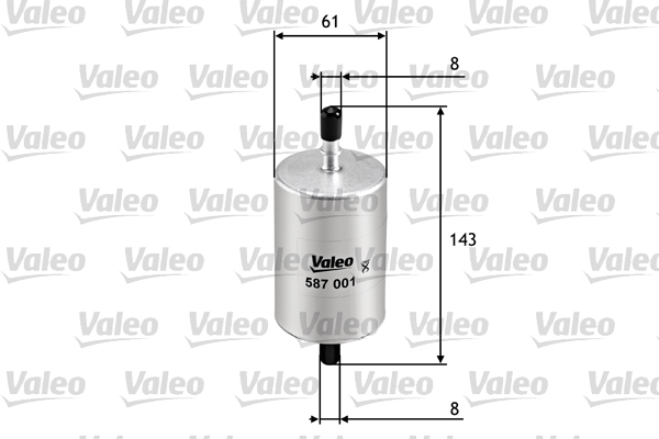 VALEO VAL587001 Üzemanyagszűrő