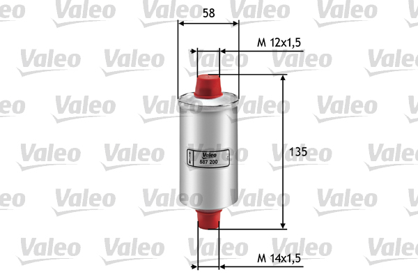 VALEO VAL587200 Üzemanyagszűrő