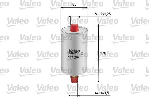 VALEO VAL587207 Üzemanyagszűrő