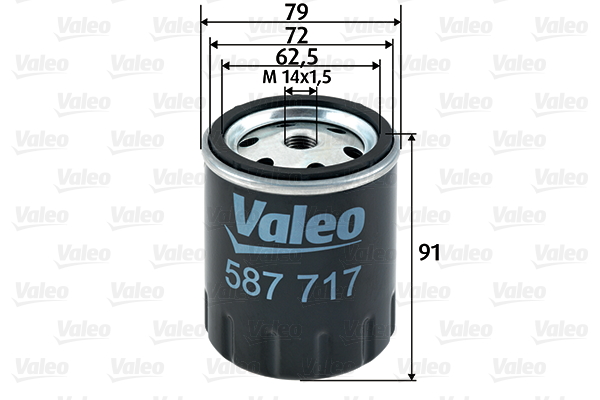 VALEO VAL587717 Üzemanyagszűrő