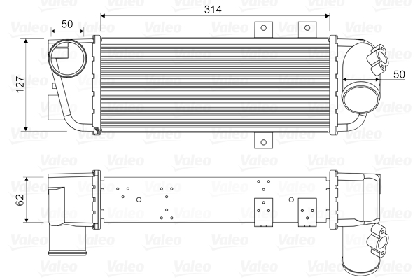 VALEO VAL818333 töltőlevegőhűtő