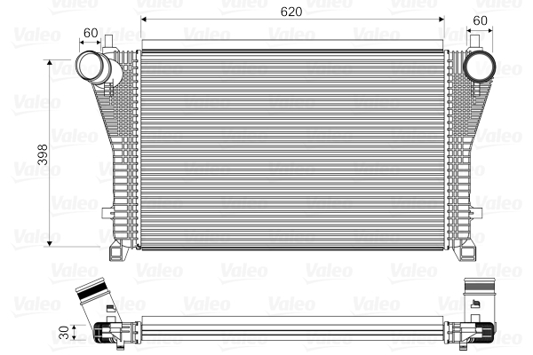 VALEO VAL818347 töltőlevegő-hűtő