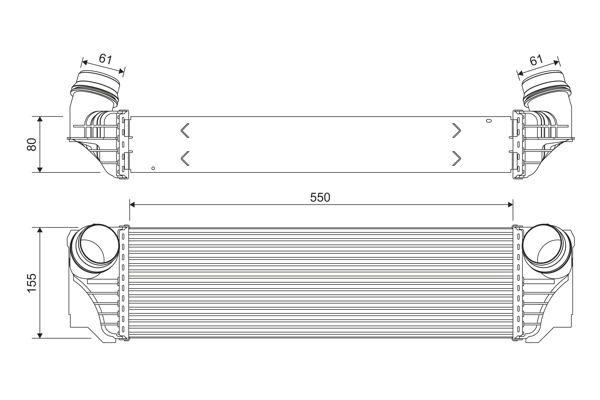 VALEO VAL818367 töltőlevegő-hűtő