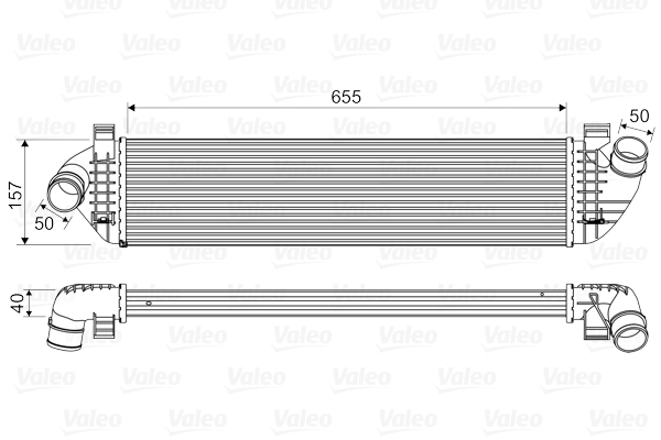 VALEO 818571V Intercooler, töltőlevegő hűtő