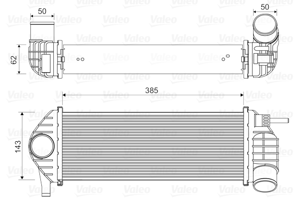 VALEO VAL818584 töltőlevegő-hűtő