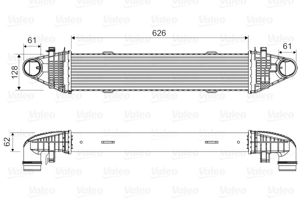 VALEO VAL818616 töltőlevegő-hűtő