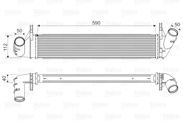 VALEO 818678V Intercooler, töltőlevegő hűtő