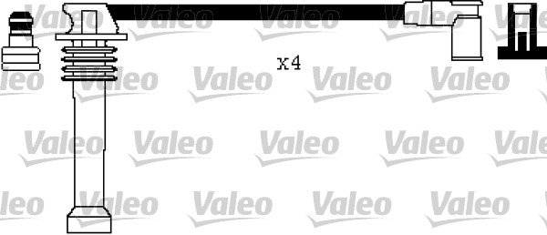 VALEO VAL346367 gyújtókábel készlet