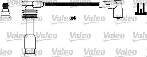 VALEO VAL346294 gyújtókábel készlet