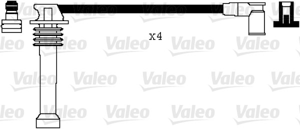 VALEO VAL346104 gyújtókábel készlet