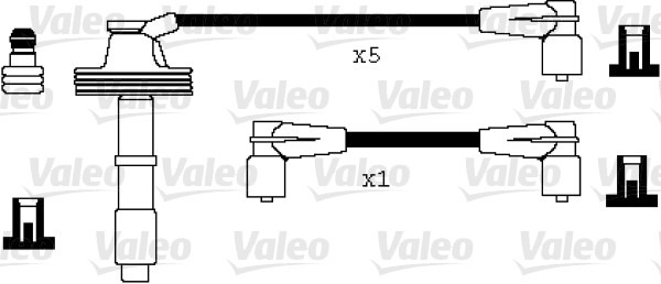 VALEO VAL 346028 Gyújtókábel készlet, gyertyakábel szett