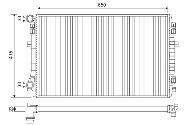 VALEO 701129V 701129V RADIATOR RACIRE MOTOR VALEO CSNBB