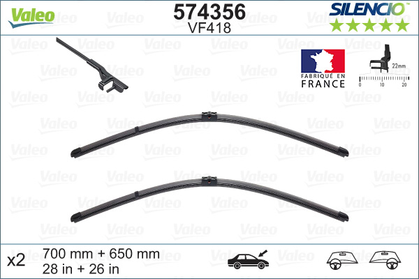 VALEO 574356 törlőpenge Silencio