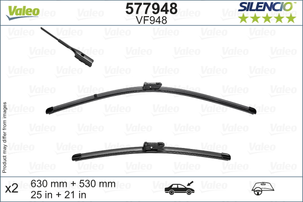 VALEO 1001835046 577948 - SILENCIO WIPER KIT
