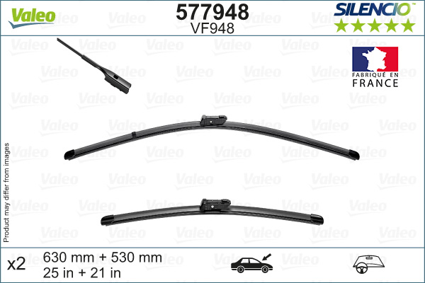 VALEO 1001835046 577948 - SILENCIO WIPER KIT