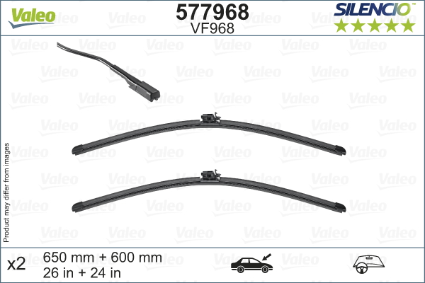 VALEO 577968V 577968V SET STERGATOR SIELNCIO VF968 - VALEO