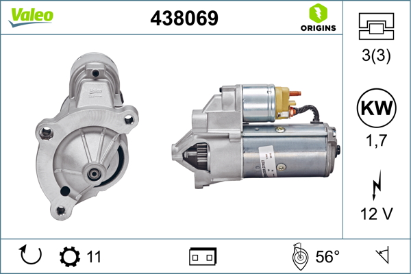 VALEO 438069 indítómotor - új