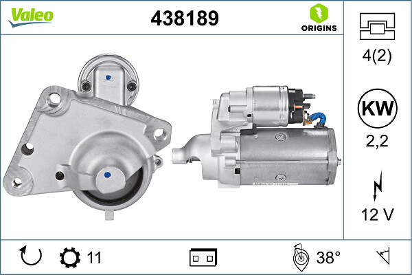 VALEO VAL438189 Önindító