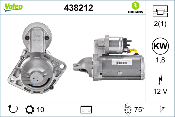 VALEO VAL438212 ROZRUSZNIK OPEL 1.3 CDTI