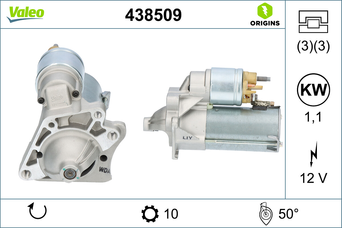 VALEO VAL 438509 Önindító