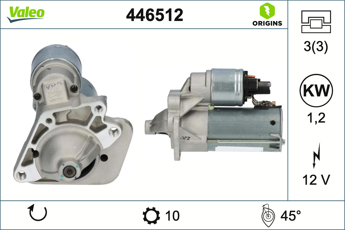 VALEO 245653 446512 - Önindító
