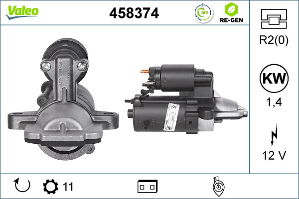 VALEO 458374 indítómotor-felújított