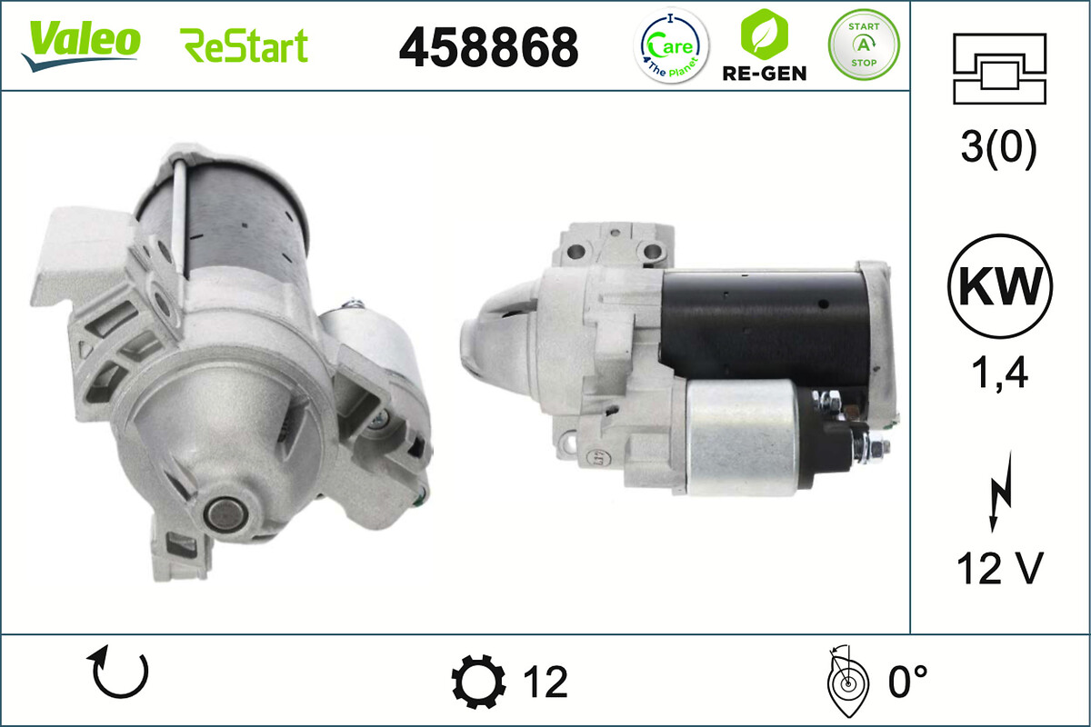 VALEO 1001557662 458868 - önindító