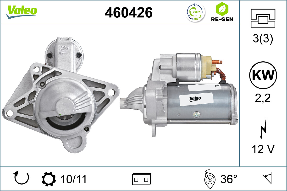 VALEO VAL 460426 Önindító