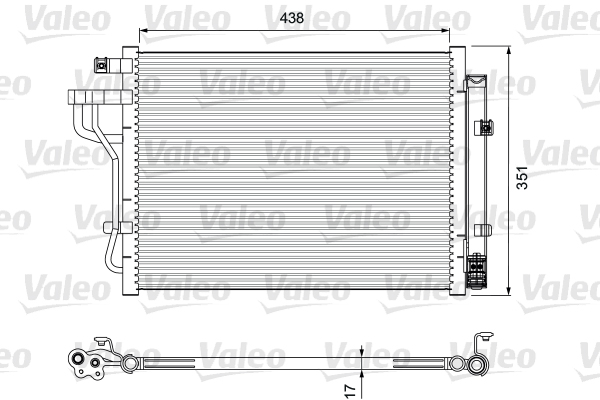 VALEO VAL814399 kondenzátor, klíma