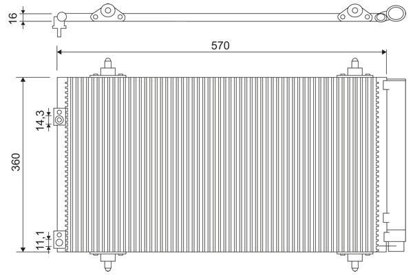 VALEO 818171 klímahűtő