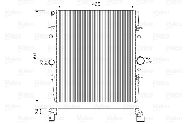 VALEO 732881 Vízhűtő  VALEO                                   R